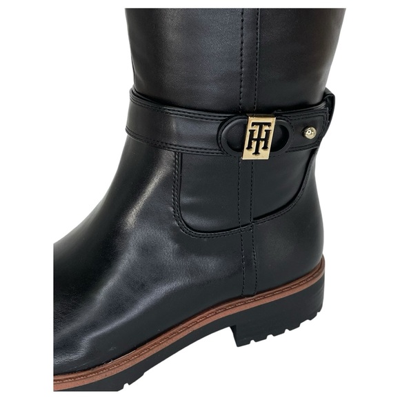 Tommy Hilfiger Felvia Black Knee High Womens Boots Size 6M - Picture 7 of 13